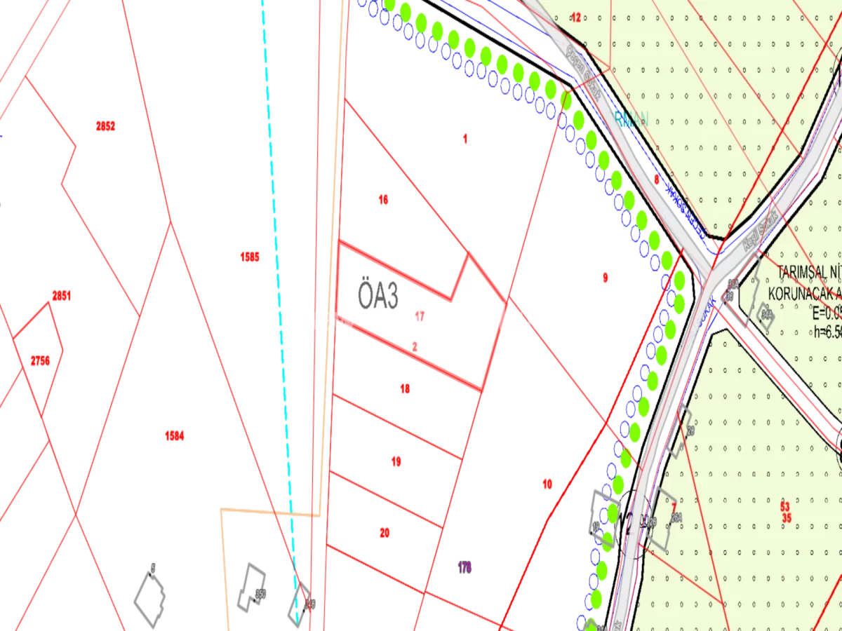 Tabiye’de Satılık 1.714 m² İmarlı Arsa | Villa Projesi ve Yatırım İçin Uygun